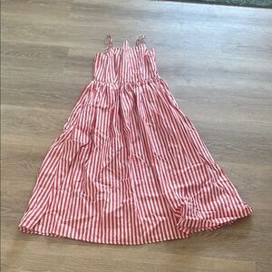 Striped Red and White Kids Dress
